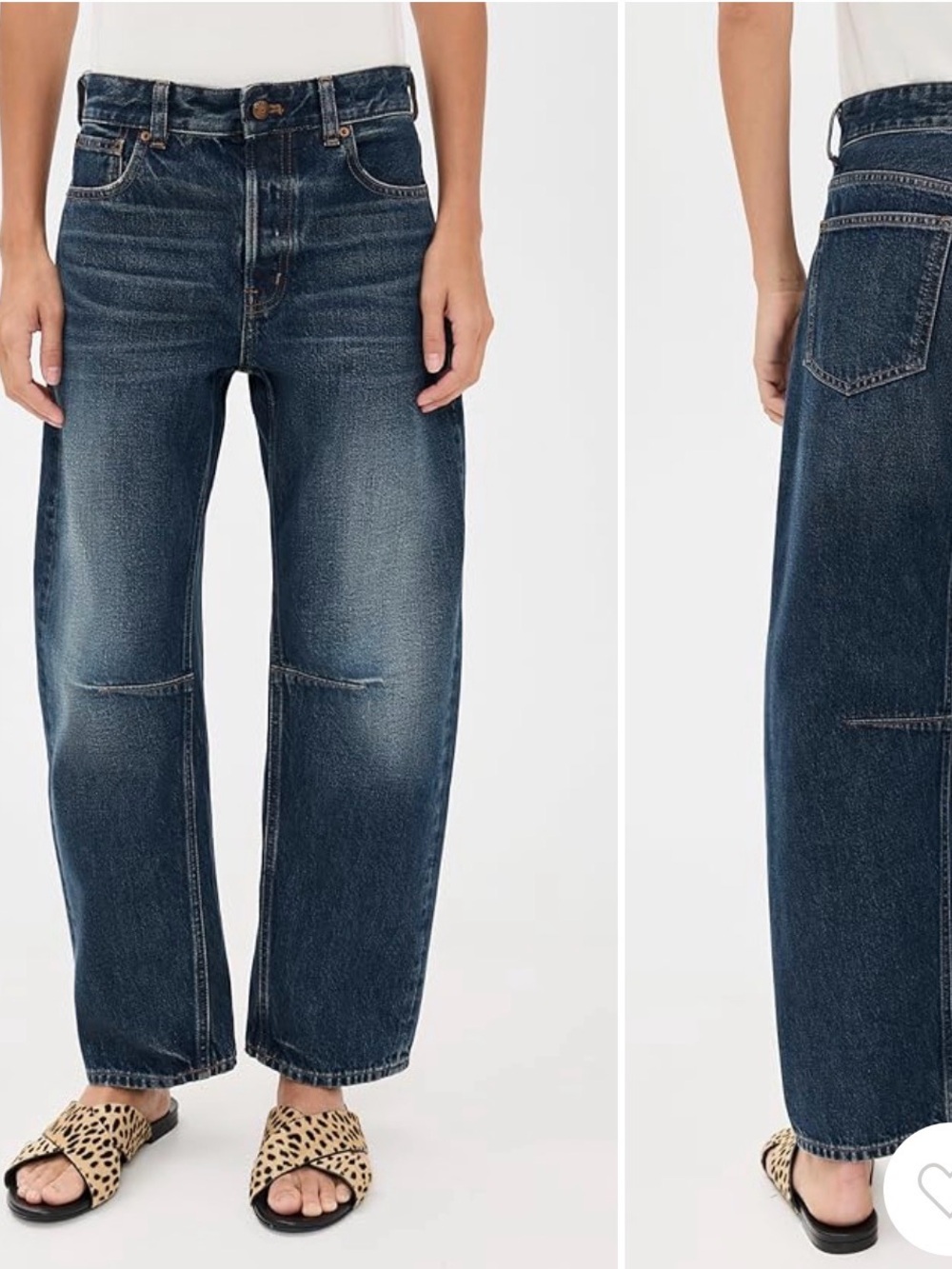 Madewell the darted barrel Jean in danver wash.